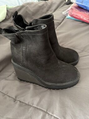Torrid size 7 Black Wedge Ankle Boots - Women